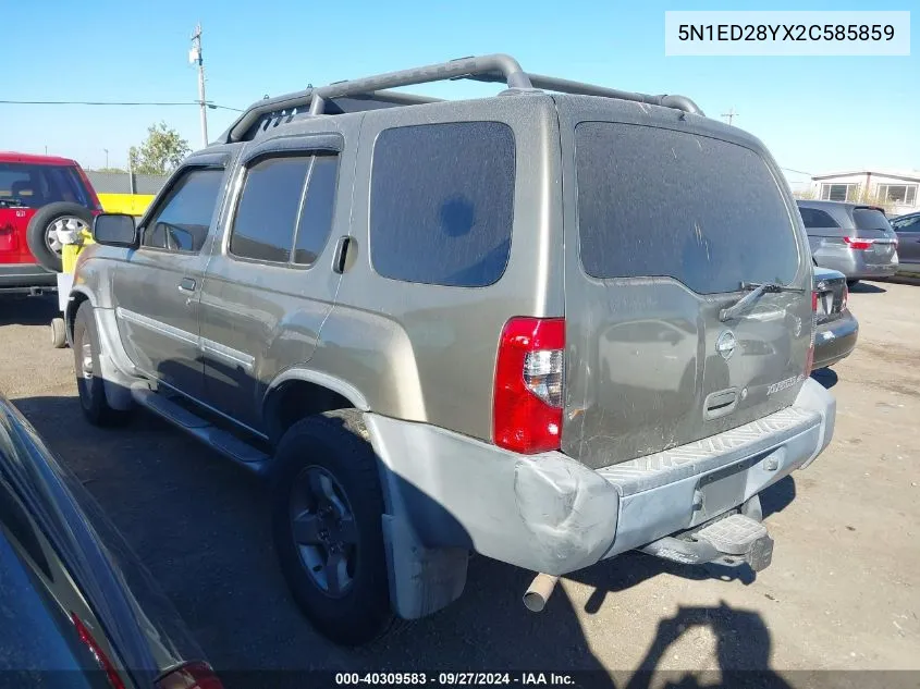 5N1ED28YX2C585859 2002 Nissan Xterra Se