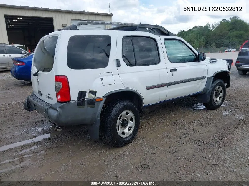 2002 Nissan Xterra Xe VIN: 5N1ED28TX2C532812 Lot: 40449587