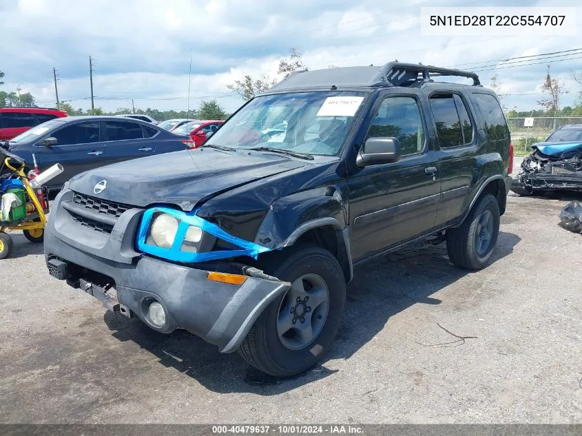 2002 Nissan Xterra Xe/Se VIN: 5N1ED28T22C554707 Lot: 40479637