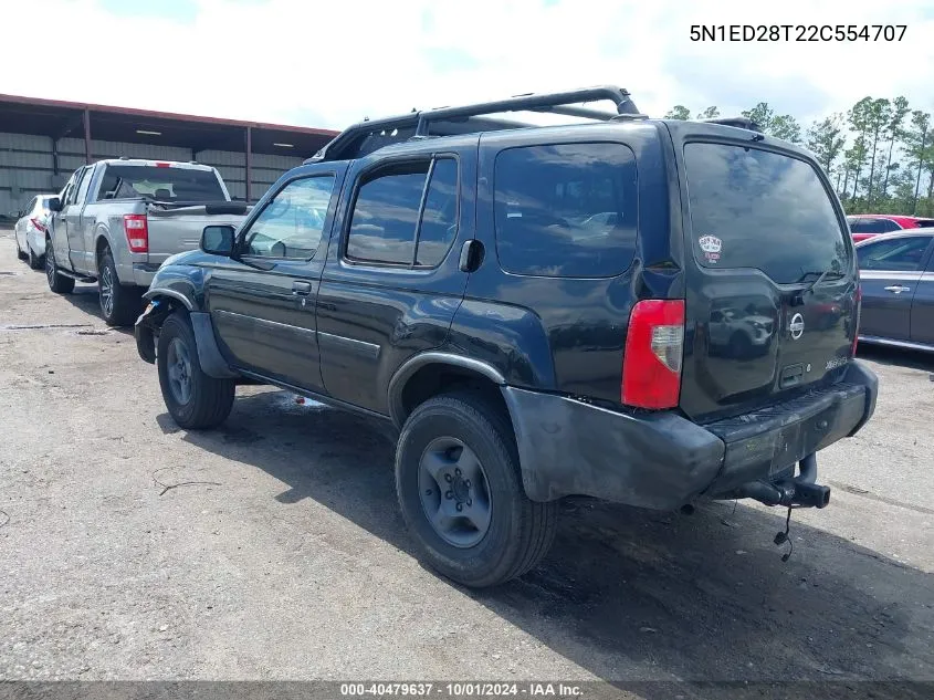 2002 Nissan Xterra Xe/Se VIN: 5N1ED28T22C554707 Lot: 40479637