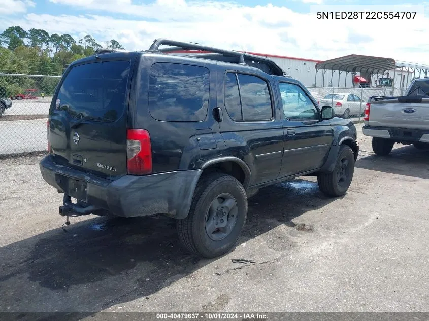 2002 Nissan Xterra Xe/Se VIN: 5N1ED28T22C554707 Lot: 40479637