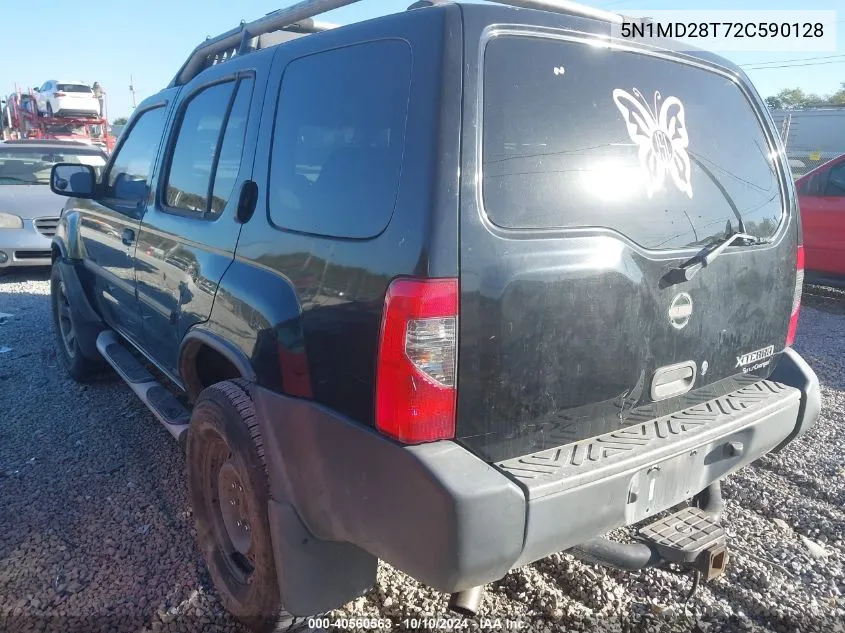 2002 Nissan Xterra Xe S/C W/Vss VIN: 5N1MD28T72C590128 Lot: 40560563