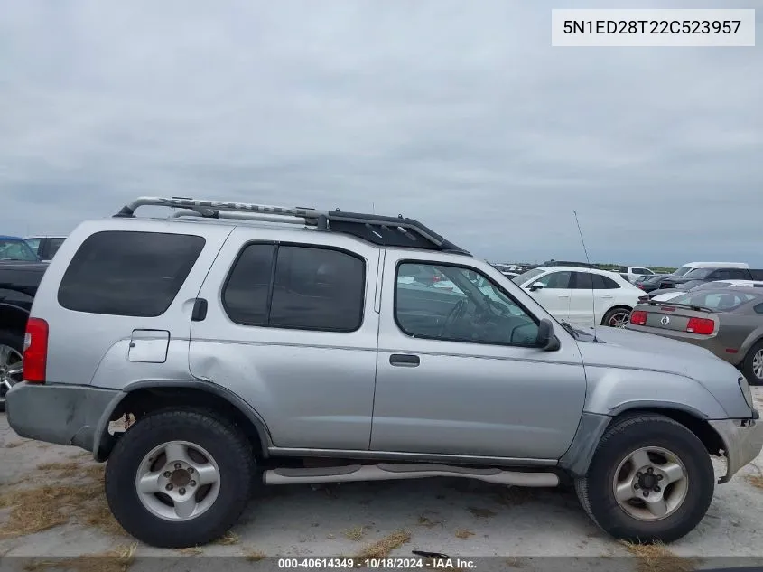 2002 Nissan Xterra Xe VIN: 5N1ED28T22C523957 Lot: 40614349