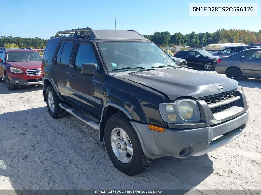 2002 Nissan Xterra Xe/Se VIN: 5N1ED28T92C596176 Lot: 40647125