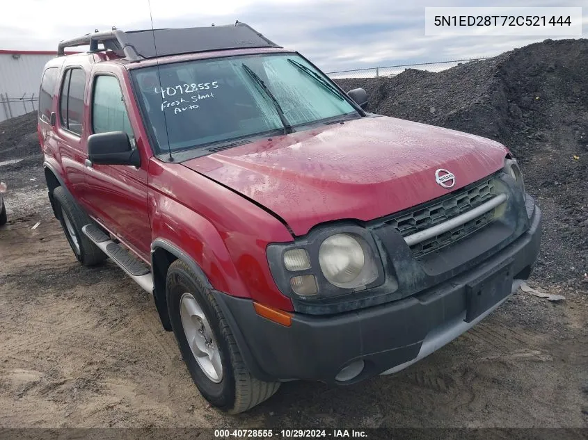 2002 Nissan Xterra Xe VIN: 5N1ED28T72C521444 Lot: 40728555