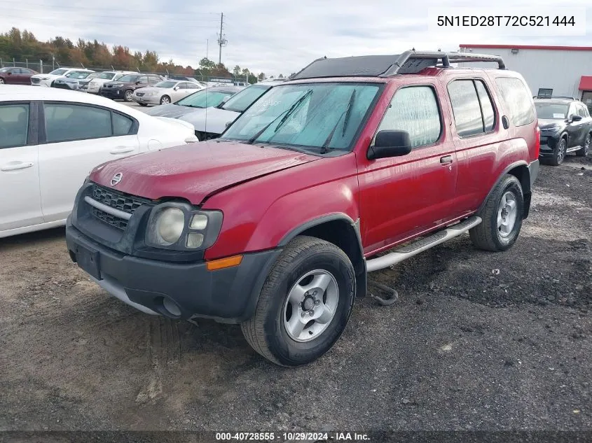 2002 Nissan Xterra Xe VIN: 5N1ED28T72C521444 Lot: 40728555