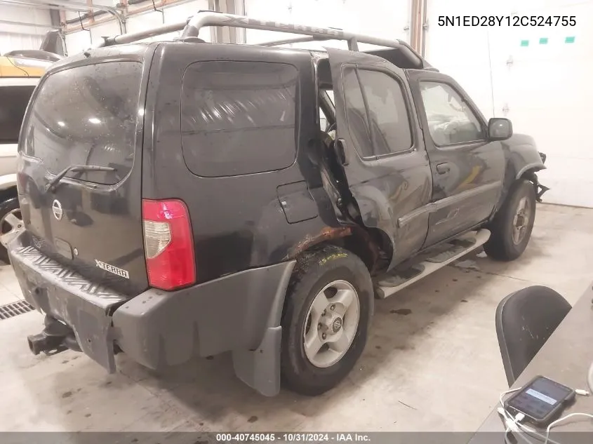 5N1ED28Y12C524755 2002 Nissan Xterra Xe