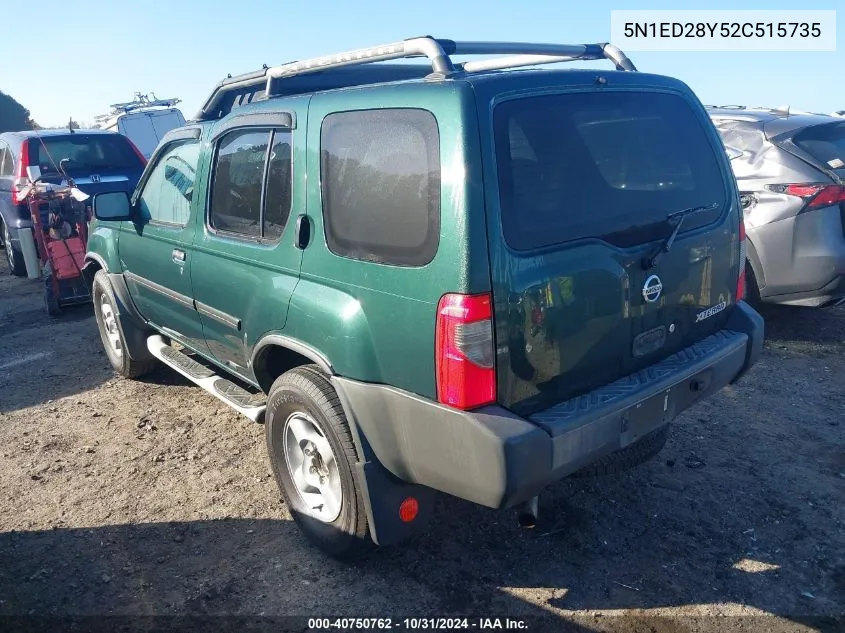 5N1ED28Y52C515735 2002 Nissan Xterra Xe