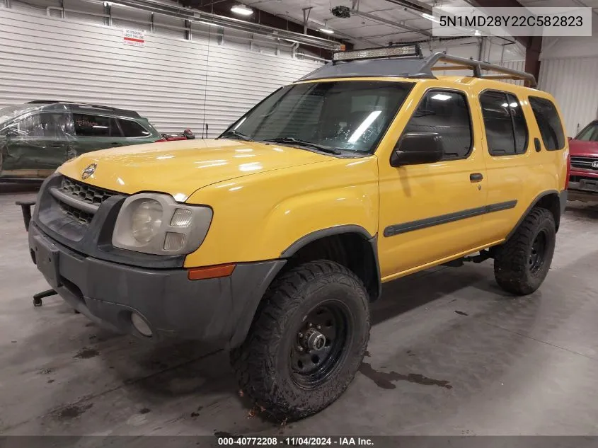 2002 Nissan Xterra Se S/C VIN: 5N1MD28Y22C582823 Lot: 40772208