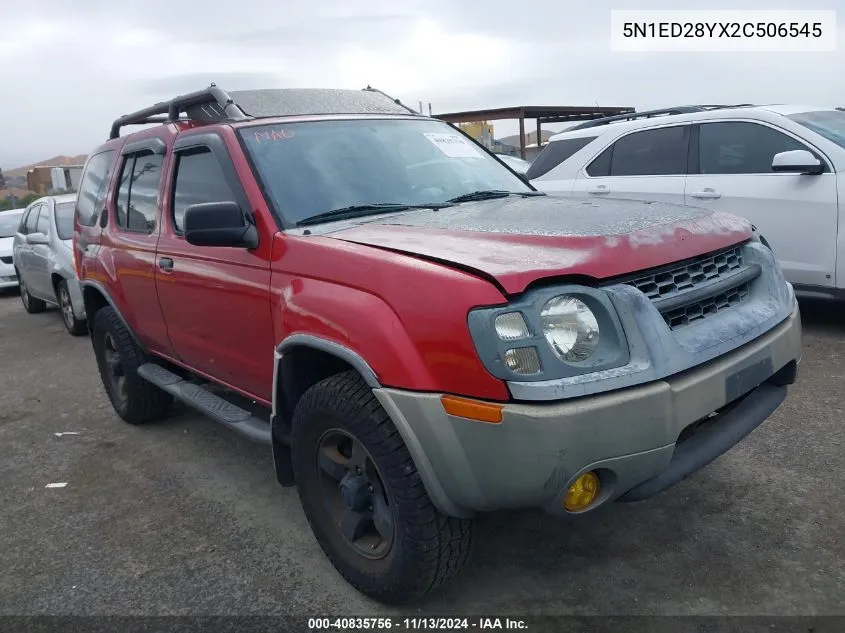 2002 Nissan Xterra Xe/Se VIN: 5N1ED28YX2C506545 Lot: 40835756