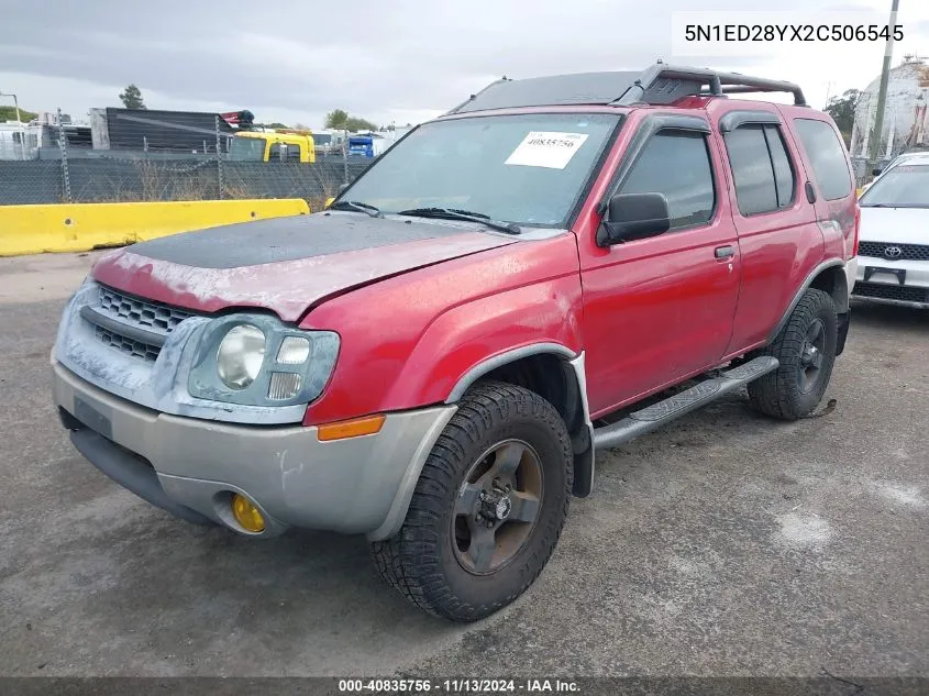 2002 Nissan Xterra Xe/Se VIN: 5N1ED28YX2C506545 Lot: 40835756