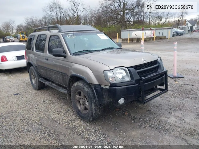 2003 Nissan Xterra Se VIN: 5N1ED28Y93C656678 Lot: 39091108