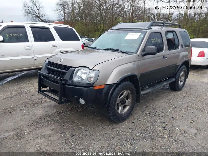 2003 Nissan Xterra Se VIN: 5N1ED28Y93C656678 Lot: 39091108