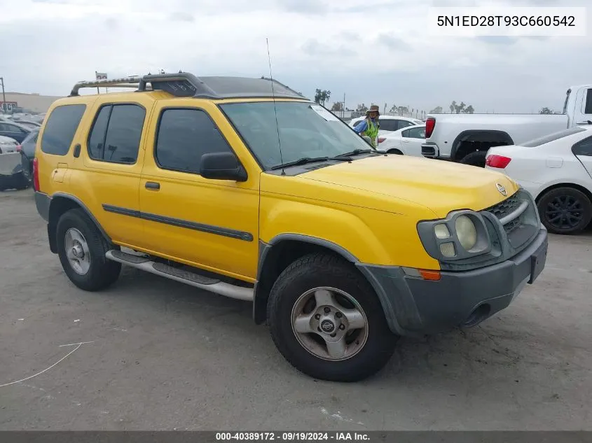 2003 Nissan Xterra Xe VIN: 5N1ED28T93C660542 Lot: 40389172