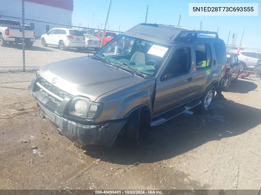 2003 Nissan Xterra Xe VIN: 5N1ED28T73C693555 Lot: 40495401