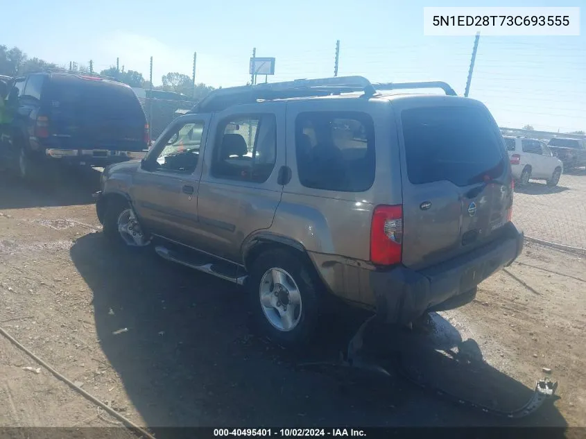 2003 Nissan Xterra Xe VIN: 5N1ED28T73C693555 Lot: 40495401