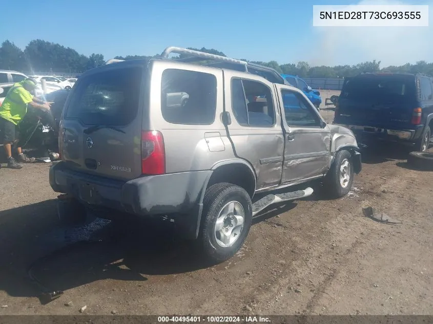 2003 Nissan Xterra Xe VIN: 5N1ED28T73C693555 Lot: 40495401