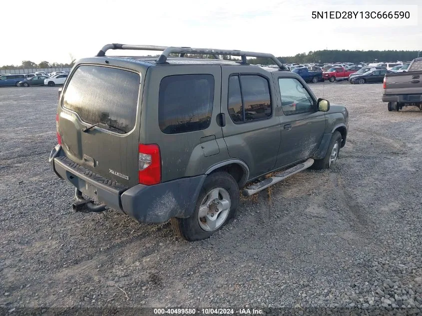 2003 Nissan Xterra Xe VIN: 5N1ED28Y13C666590 Lot: 40499580