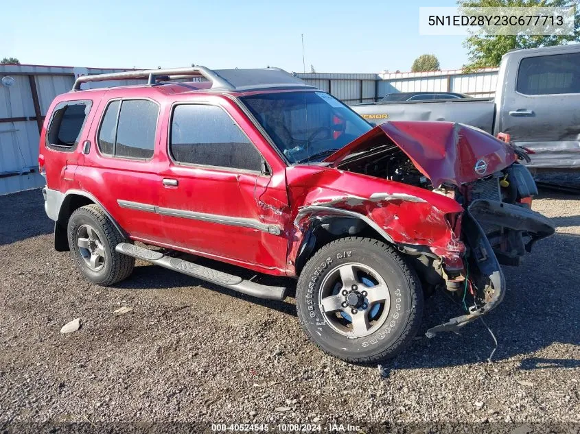 2003 Nissan Xterra Se VIN: 5N1ED28Y23C677713 Lot: 40524545