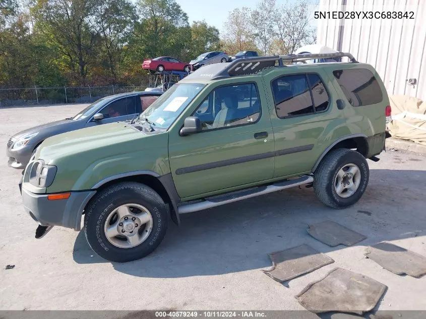 2003 Nissan Xterra Xe VIN: 5N1ED28YX3C683842 Lot: 40579249