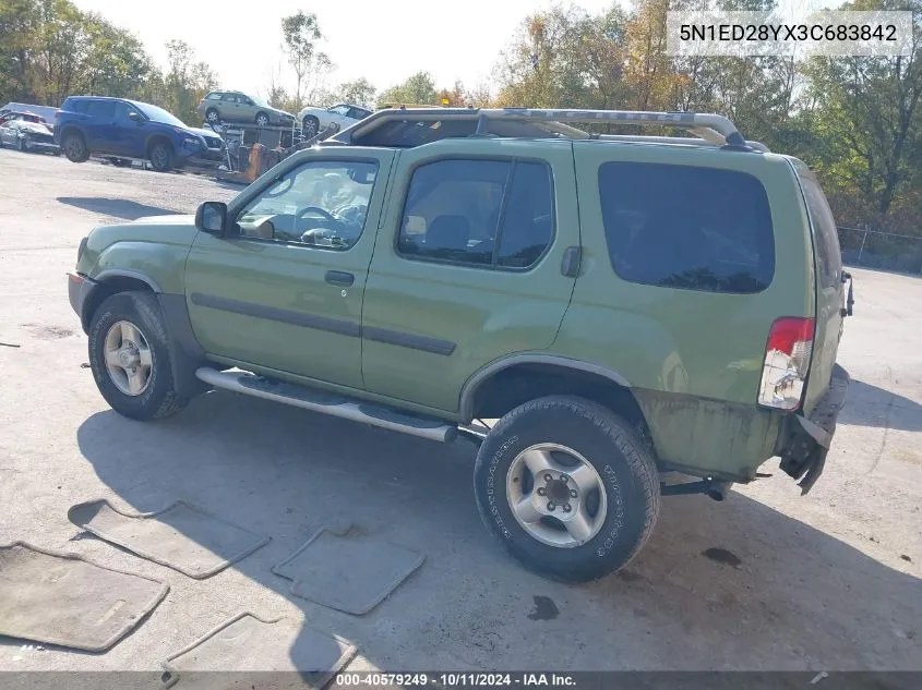 2003 Nissan Xterra Xe VIN: 5N1ED28YX3C683842 Lot: 40579249