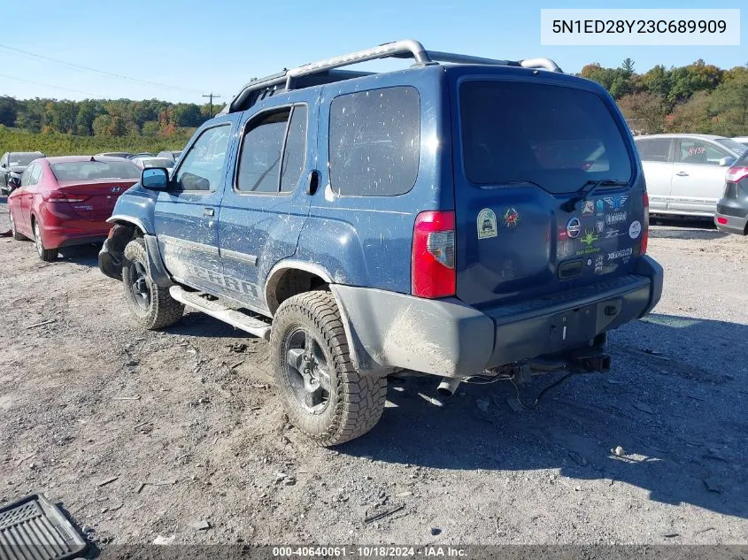 2003 Nissan Xterra Xe VIN: 5N1ED28Y23C689909 Lot: 40640061