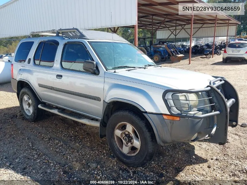 2003 Nissan Xterra Xe VIN: 5N1ED28Y93C648659 Lot: 40656259