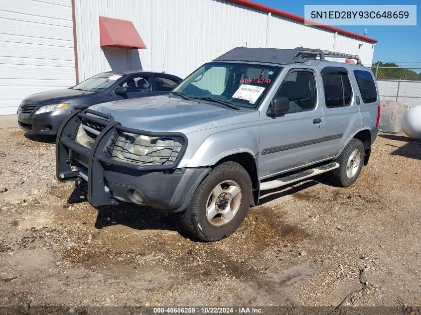 2003 Nissan Xterra Xe VIN: 5N1ED28Y93C648659 Lot: 40656259