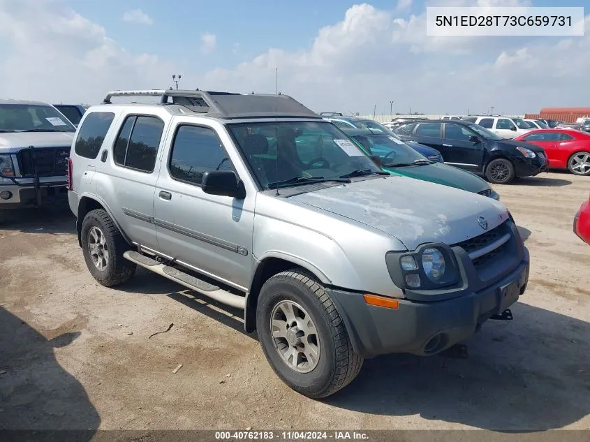 2003 Nissan Xterra Xe VIN: 5N1ED28T73C659731 Lot: 40762183