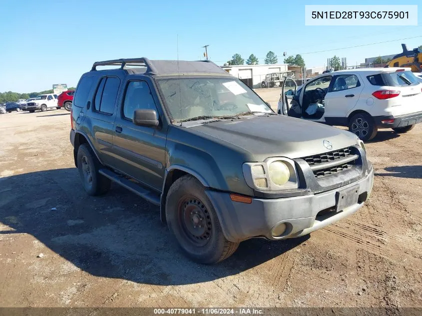 2003 Nissan Xterra Se VIN: 5N1ED28T93C675901 Lot: 40779041