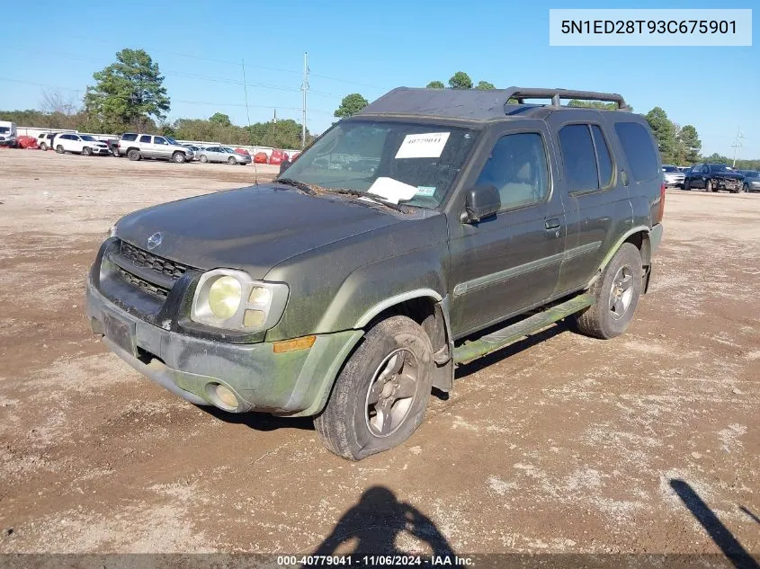 2003 Nissan Xterra Se VIN: 5N1ED28T93C675901 Lot: 40779041