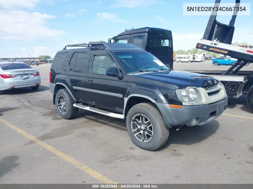 2004 Nissan Xterra Xe VIN: 5N1ED28Y34C667354 Lot: 39282945