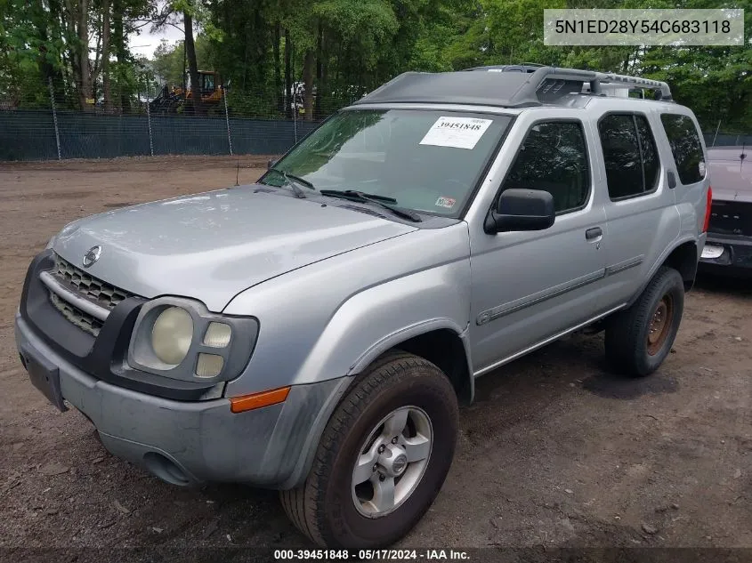 2004 Nissan Xterra Xe VIN: 5N1ED28Y54C683118 Lot: 39451848