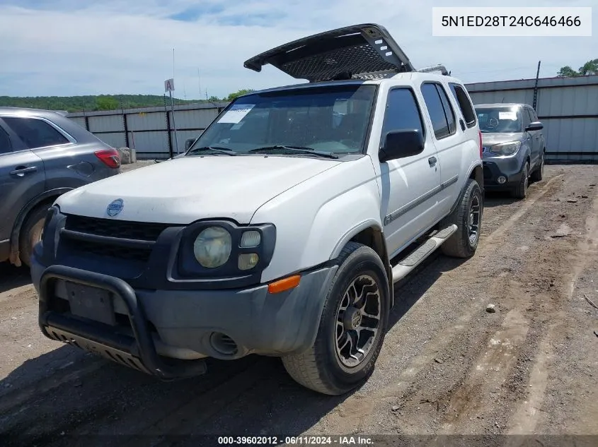 2004 Nissan Xterra Xe VIN: 5N1ED28T24C646466 Lot: 39602012