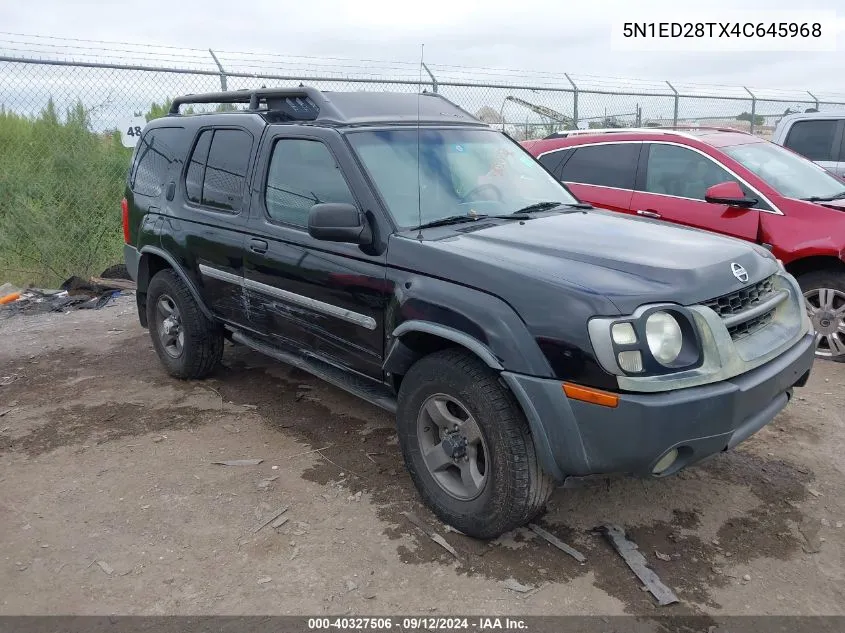 2004 Nissan Xterra Xe/Se VIN: 5N1ED28TX4C645968 Lot: 40327506