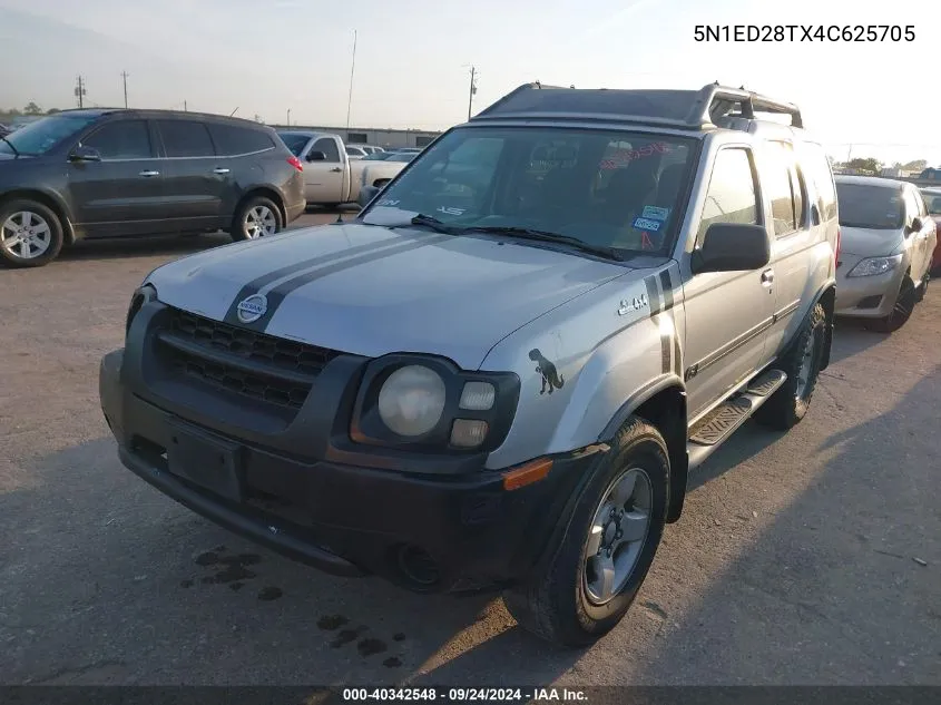 2004 Nissan Xterra Xe VIN: 5N1ED28TX4C625705 Lot: 40342548