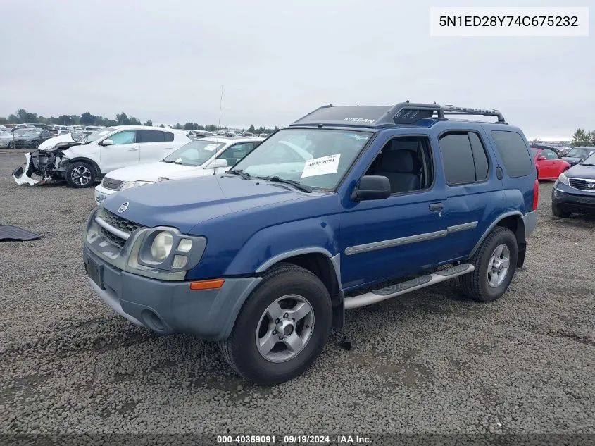 2004 Nissan Xterra Xe VIN: 5N1ED28Y74C675232 Lot: 40359091