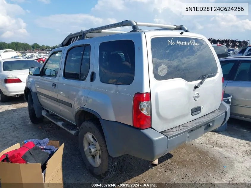 2004 Nissan Xterra Xe VIN: 5N1ED28T24C624256 Lot: 40376346