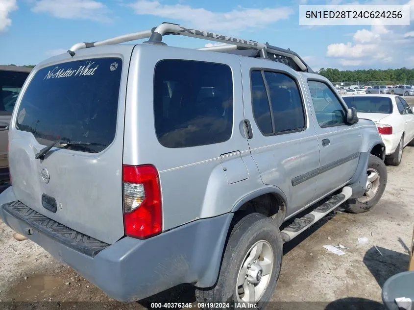 2004 Nissan Xterra Xe VIN: 5N1ED28T24C624256 Lot: 40376346