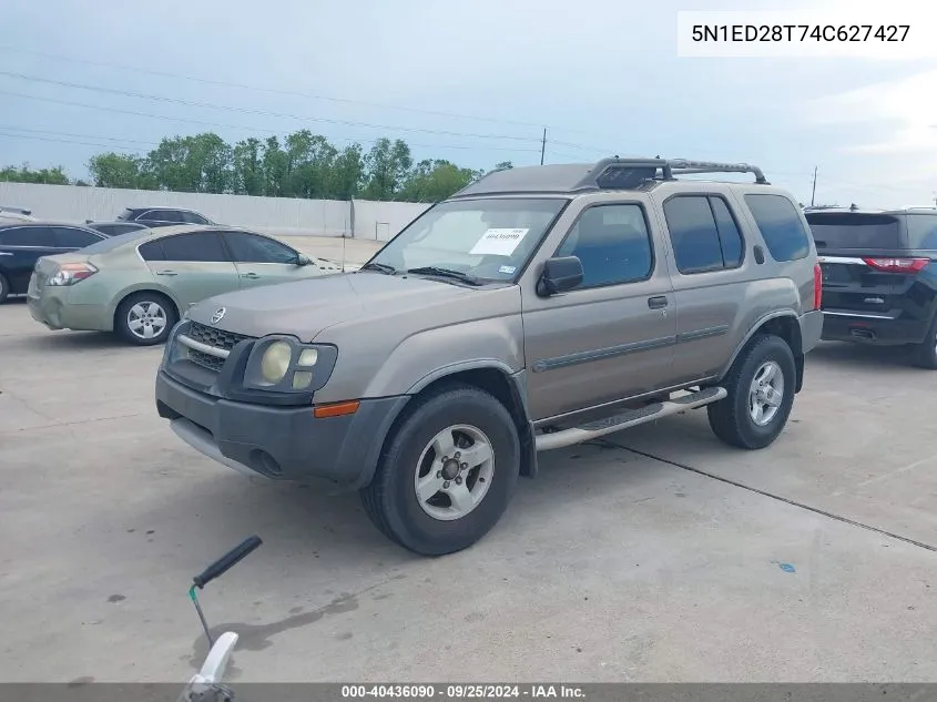 2004 Nissan Xterra Xe VIN: 5N1ED28T74C627427 Lot: 40436090