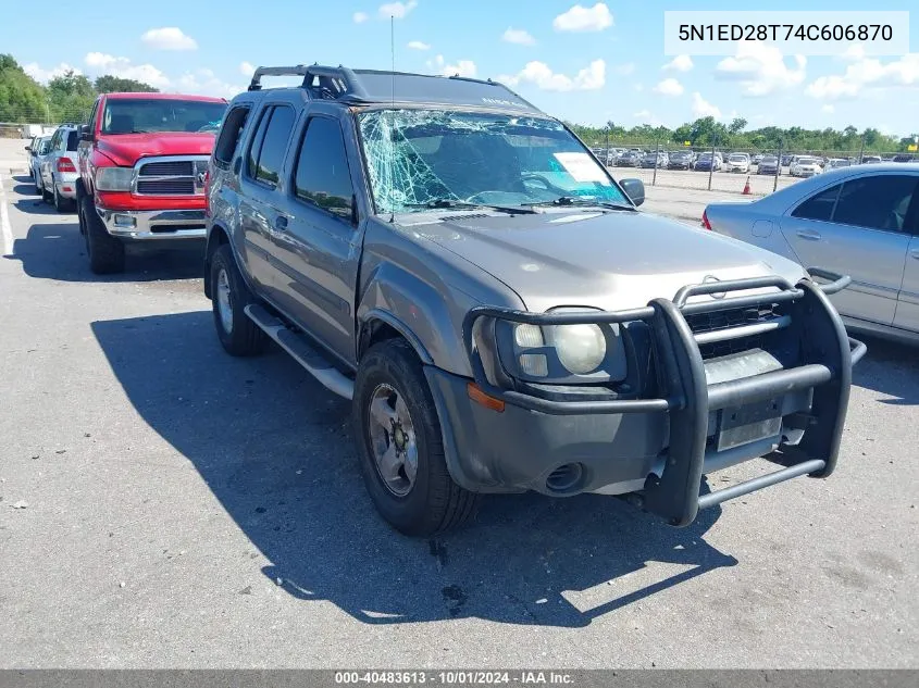 2004 Nissan Xterra Xe VIN: 5N1ED28T74C606870 Lot: 40483613