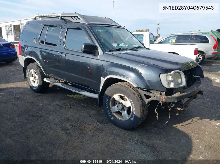 2004 Nissan Xterra Xe VIN: 5N1ED28Y04C679543 Lot: 40498419