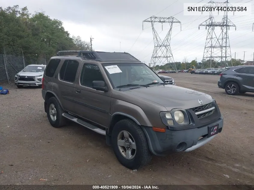 2004 Nissan Xterra Xe VIN: 5N1ED28Y44C633584 Lot: 40521909