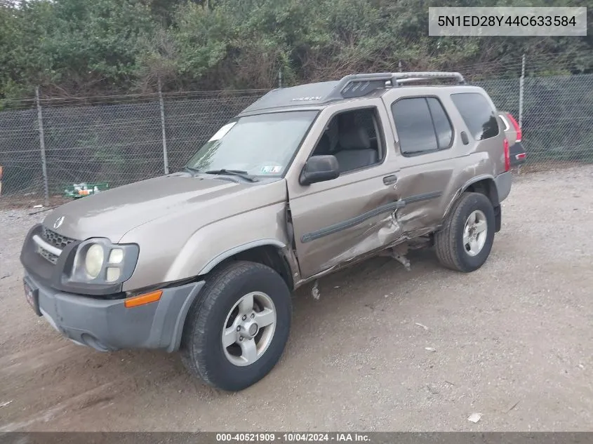 2004 Nissan Xterra Xe VIN: 5N1ED28Y44C633584 Lot: 40521909