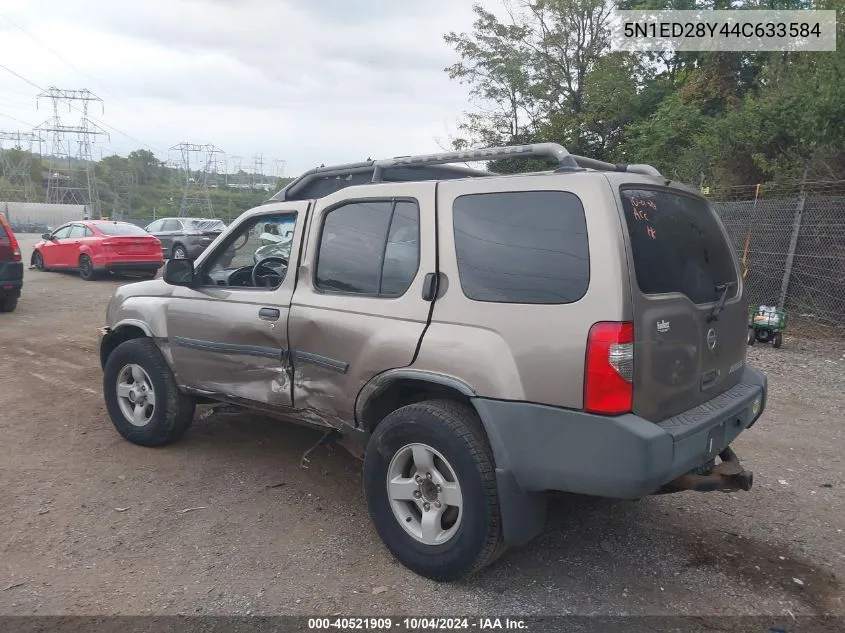 2004 Nissan Xterra Xe VIN: 5N1ED28Y44C633584 Lot: 40521909