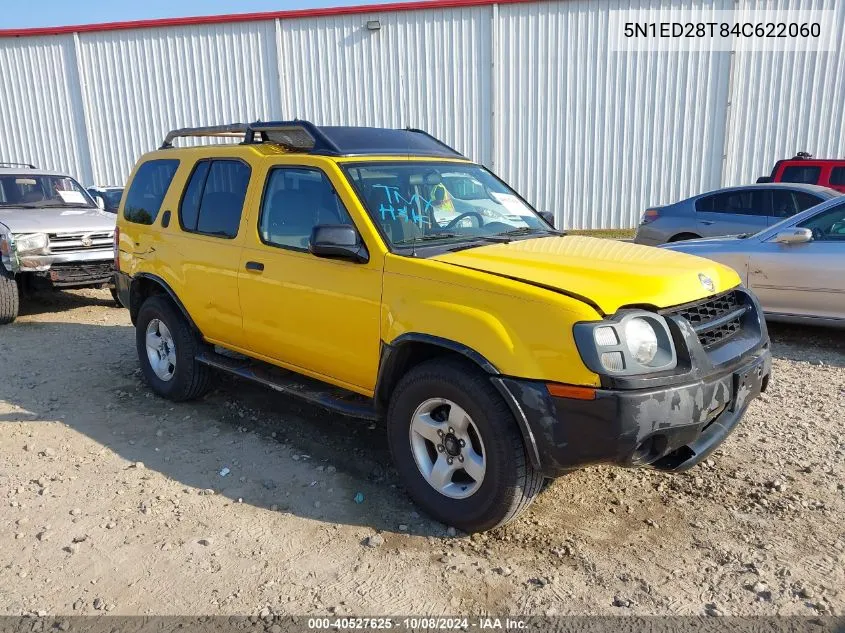 2004 Nissan Xterra Xe VIN: 5N1ED28T84C622060 Lot: 40527625