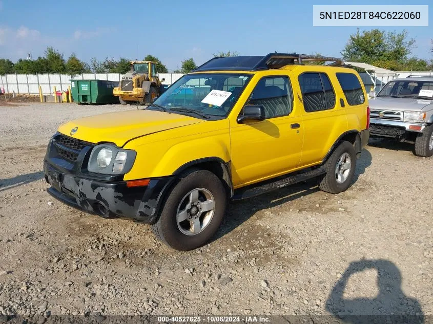 2004 Nissan Xterra Xe VIN: 5N1ED28T84C622060 Lot: 40527625