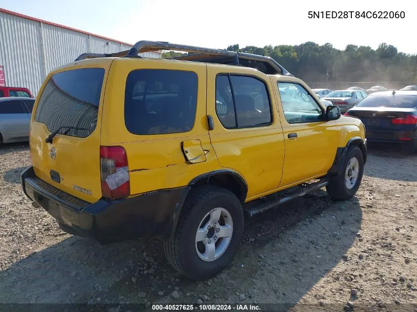 2004 Nissan Xterra Xe VIN: 5N1ED28T84C622060 Lot: 40527625