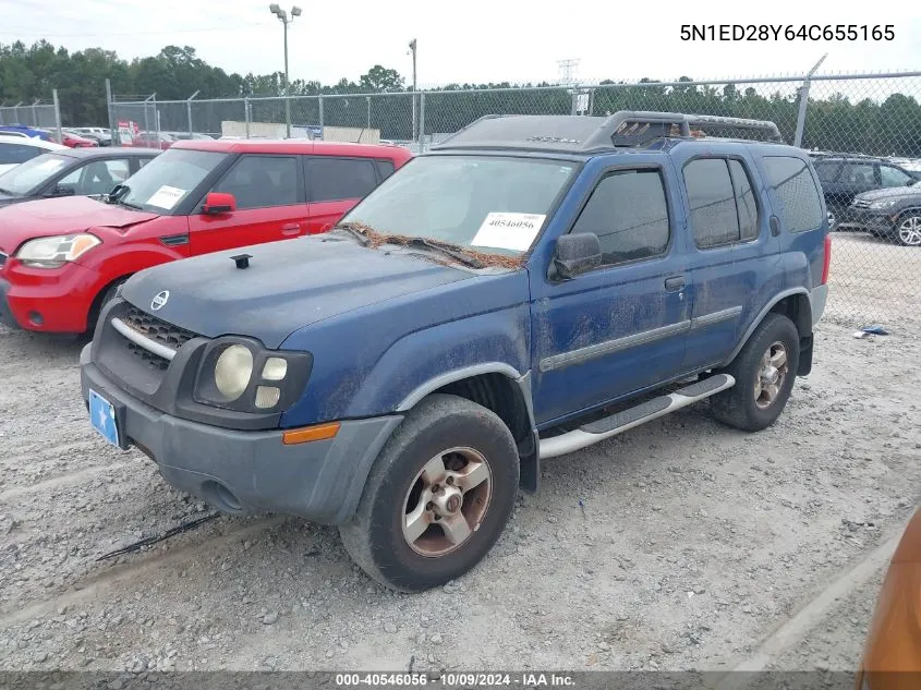 2004 Nissan Xterra Xe VIN: 5N1ED28Y64C655165 Lot: 40546056