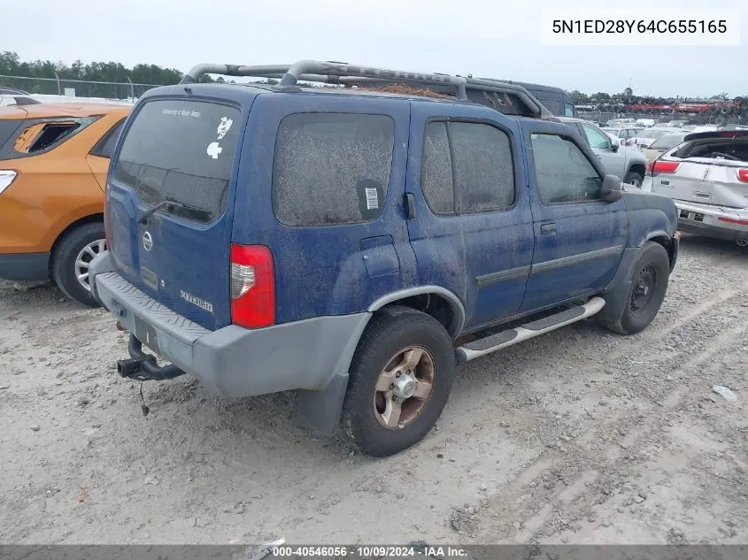 2004 Nissan Xterra Xe VIN: 5N1ED28Y64C655165 Lot: 40546056